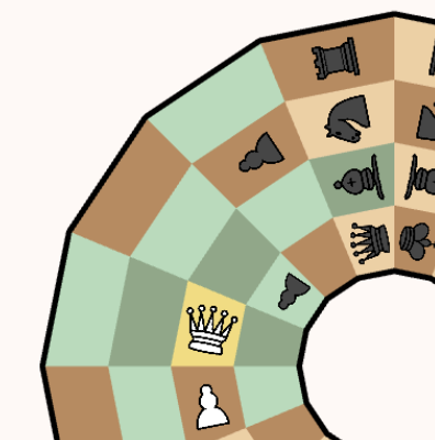 screenshot of a hexagonal chess board in chness